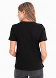 Camiseta estampada "Black" para mujer - Flashy
