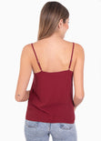 Blusa con escote de encaje para mujer - Flashy