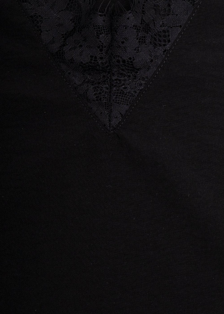 Blusa con escote en encaje para mujer - Flashy