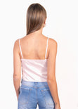 Blusa crop con recogido en frente para mujer - Flashy