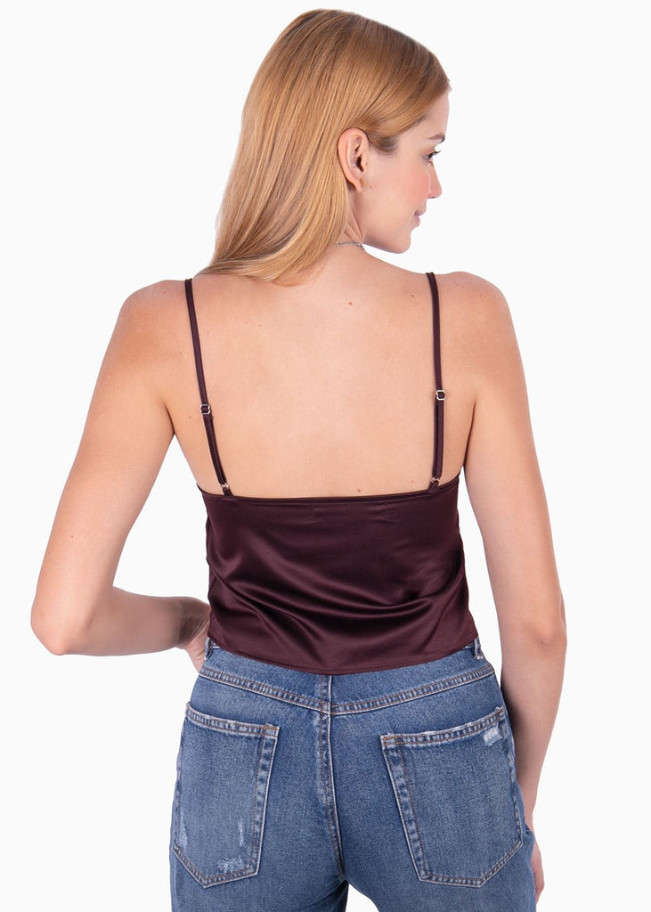 Blusa crop con recogido en frente para mujer - Flashy
