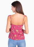 Blusa de flores con bolero para mujer - Flashy