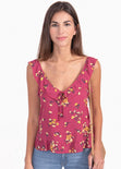 Blusa de flores con bolero para mujer - Flashy