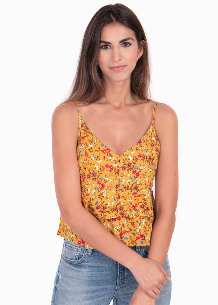 Blusa de flores con boleros para mujer - Flashy