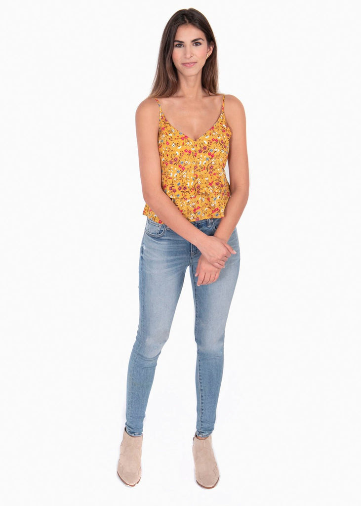 Blusa de flores con boleros para mujer - Flashy