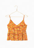 Blusa de flores con boleros para mujer - Flashy