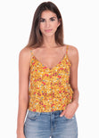 Blusa de flores con boleros para mujer - Flashy