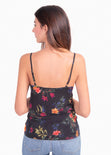 Blusa de flores con encaje para mujer - Flashy