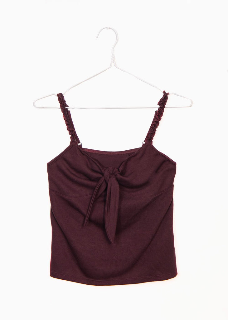 Blusa de tiras con anudado en escote para mujer - Flashy