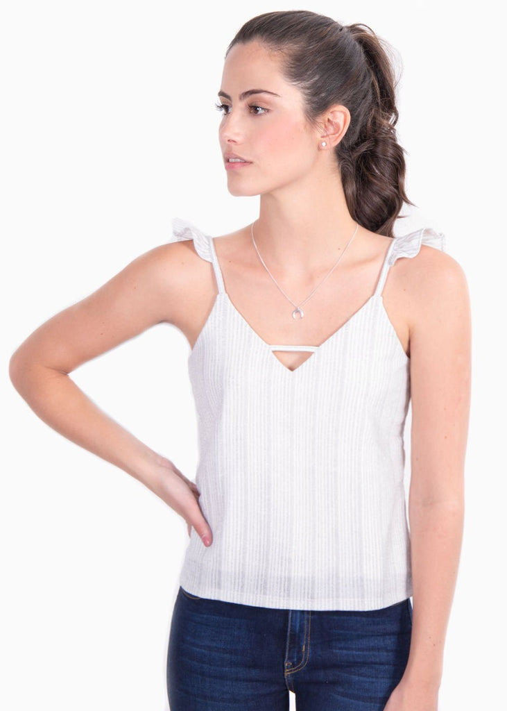 Blusa de tiras con boleros y detalle en escote para mujer - Flashy