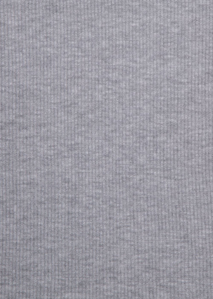 Blusa manga larga gris con manga campana para mujer - Flashy