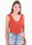 Blusa manga sisa con detalle de encaje en escote y mangas para mujer - Flashy