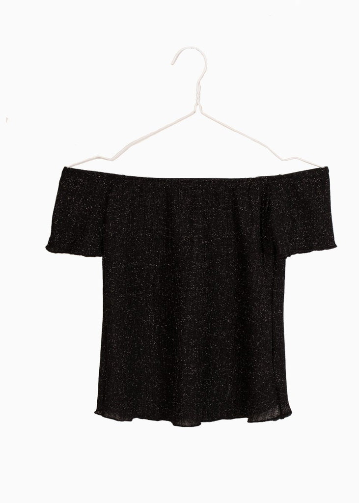 Blusa off shoulder con brillo para mujer - Flashy