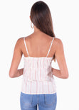 Blusa tiras con nudo en escote para mujer - Flashy