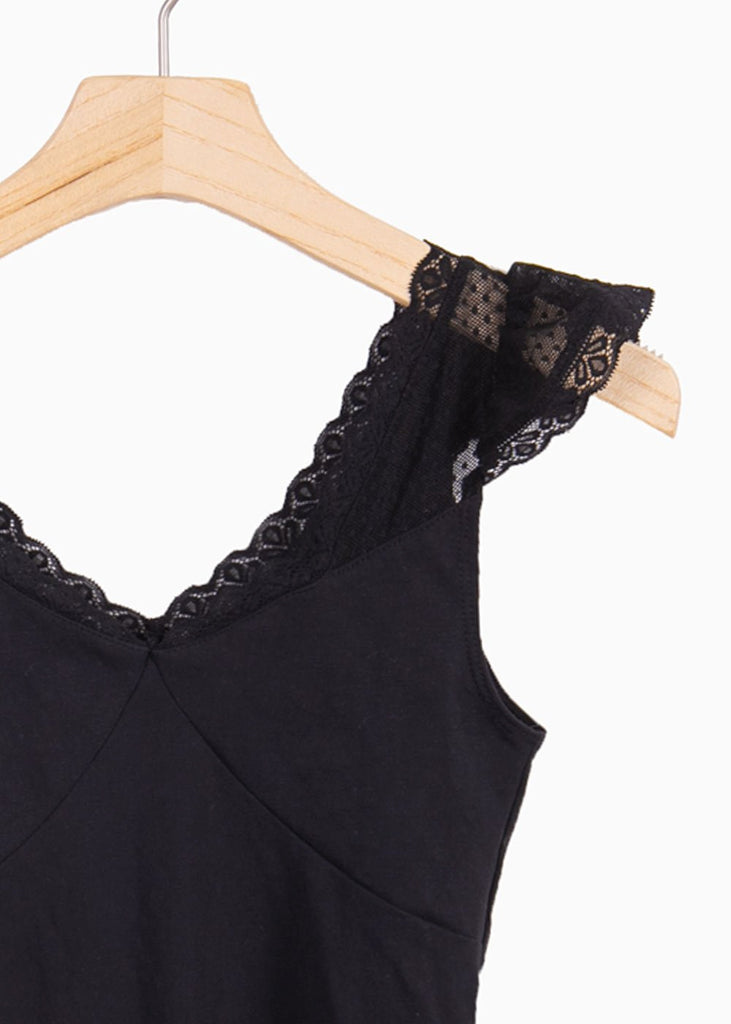 Body de encaje con boleros en mangas para mujer - Flashy