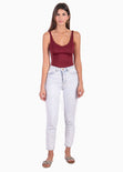 Body de tiras con encaje en laterales para mujer - Flashy