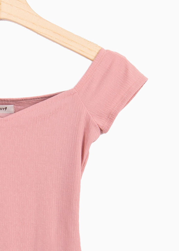 Body off shoulder manga corta para mujer - Flashy
