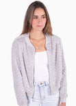 Bomber jacket con piel sintética para mujer - Flashy
