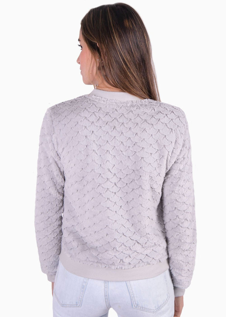 Bomber jacket con piel sintética para mujer - Flashy