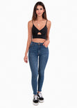 Bra top negro para mujer - Flashy