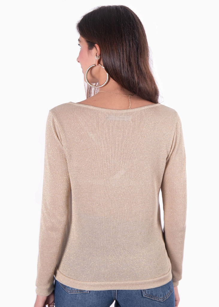 Buzo con encaje en escote para mujer - Flashy