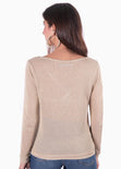 Buzo con encaje en escote para mujer - Flashy