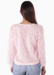 Buso con mangas y cuello en contraste para mujer - Flashy