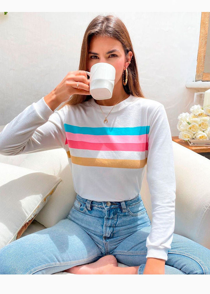 Buso estampada rayas para mujer - Flashy