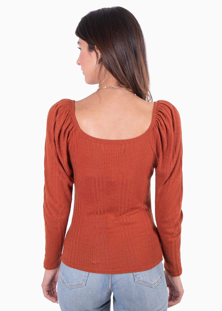 Buso manga larga con hombreras para mujer - Flashy