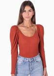 Buso manga larga con hombreras para mujer - Flashy