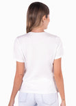 Camiseta con aplique de peluche "Girl PWR" para mujer - Flashy