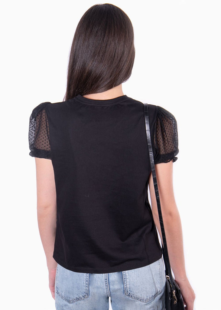Camiseta con manga de malla "strong as a woman" para mujer - Flashy