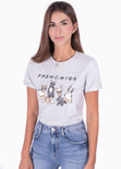Camiseta estampada "Frenchies" para mujer - Flashy