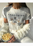 Camiseta estampada "Frenchies" para mujer - Flashy