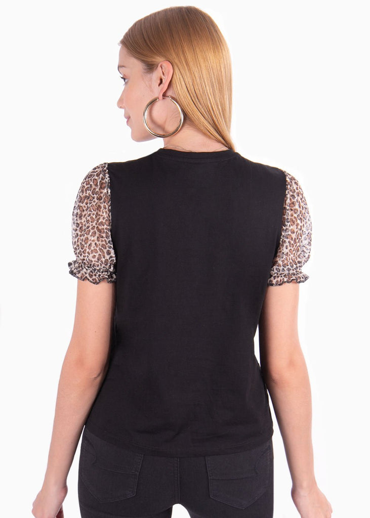 Camiseta estampada "Good vibes only" para mujer - Flashy