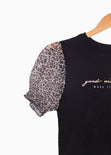 Camiseta estampada "Good vibes only" para mujer - Flashy