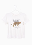 Camiseta estampada leopardo "Paradise" para mujer - Flashy