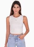 Crop top anudado en espalda para mujer - Flashy