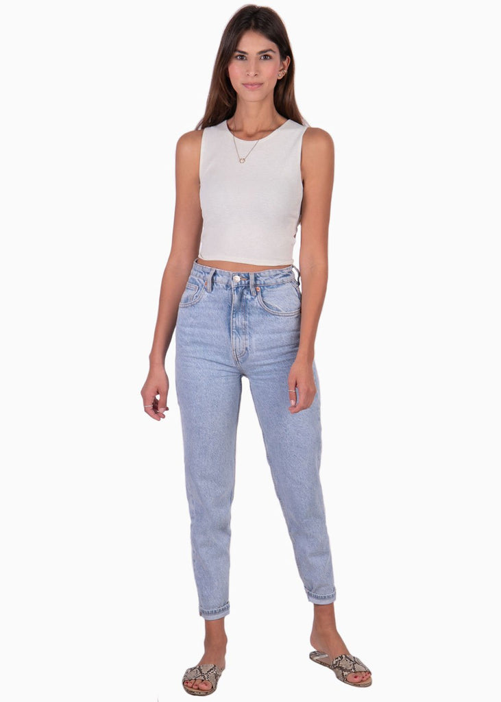 Crop top anudado en espalda para mujer - Flashy