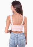 Crop top con anudado en escote para mujer - Flashy