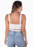 Crop top con cruce abdomen para mujer - Flashy