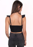 Crop top tiras con boleros para mujer - Flashy