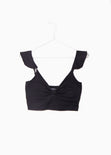 Crop top tiras con boleros para mujer - Flashy