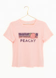 Camiseta estampada "Peachy" para mujer - Flashy