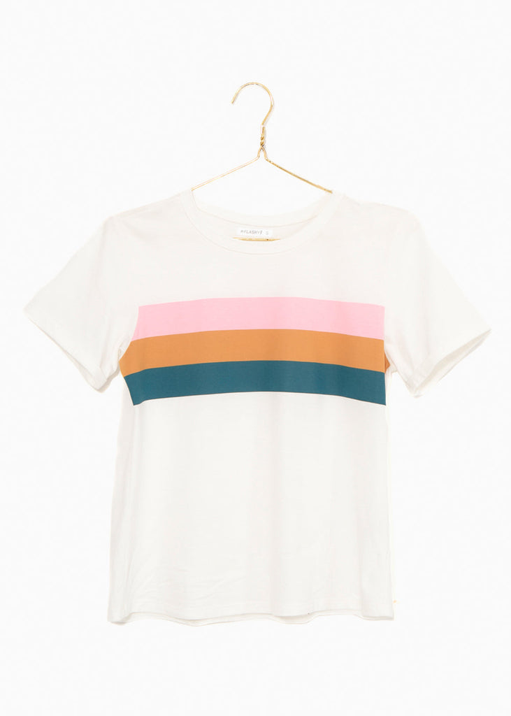 Camiseta estampada rayas para mujer - Flashy