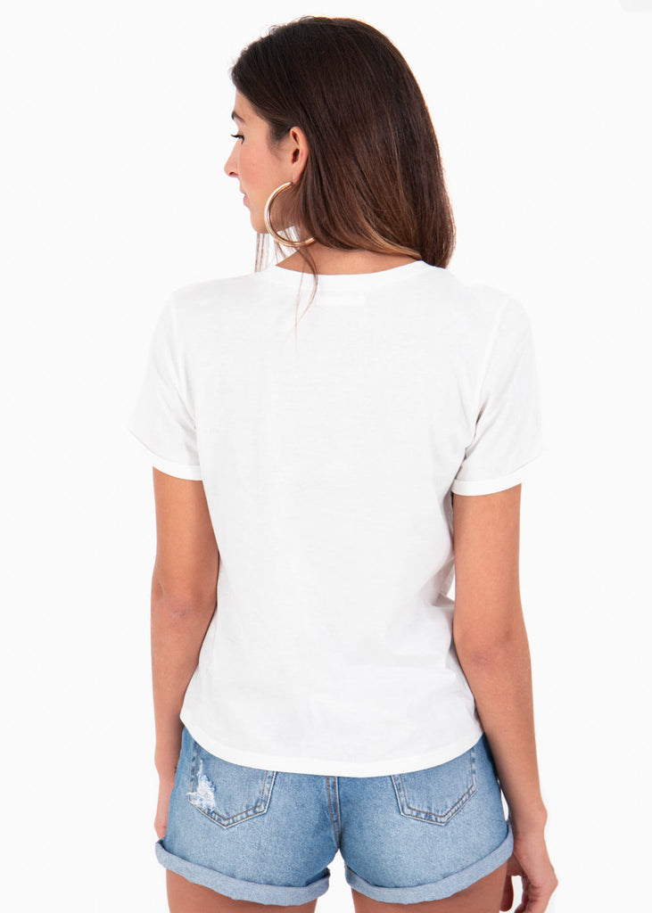 Camiseta estampada rayas para mujer - Flashy