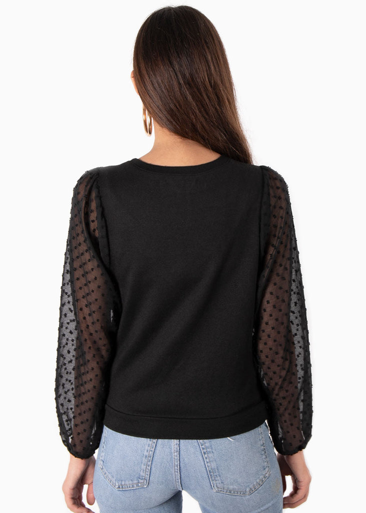Buso con mangas abullonadas para mujer - Flashy