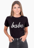 Camiseta estampada "Babe" para mujer - Flashy