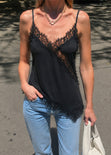 Blusa asimétrica con encaje - DAMIANA