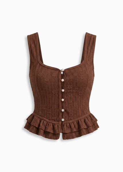 Blusa de botones con boleros - GUANAJUATO.CAFE